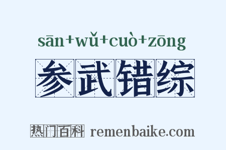 参武错综是什么意思的图片